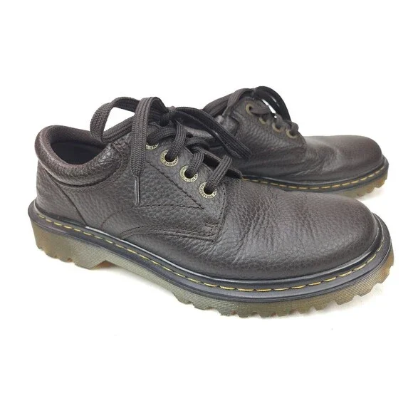 Dr. Martens Oxford Men's 8 M Brown Leather Ashfeld Air Cushion Sole AW004 - Picture 3 of 11